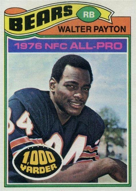 walter payton nfc all pro card|walter payton 1977 topps.